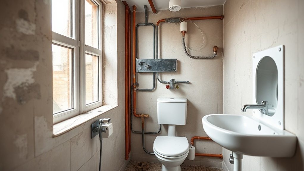 Bathroom Plumbing and Electrics in Waterloo